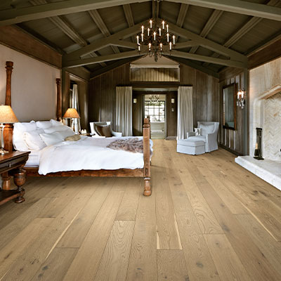 wood flooring in bedroom