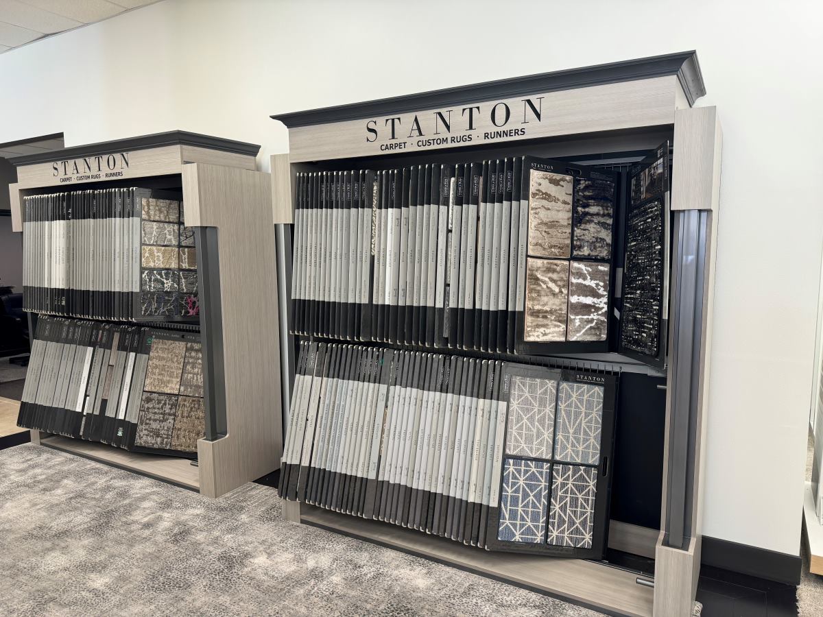 Stanton Carpet samples in Cypress, TX showroom Stanton Carpet samples in Cypress, TX showroom