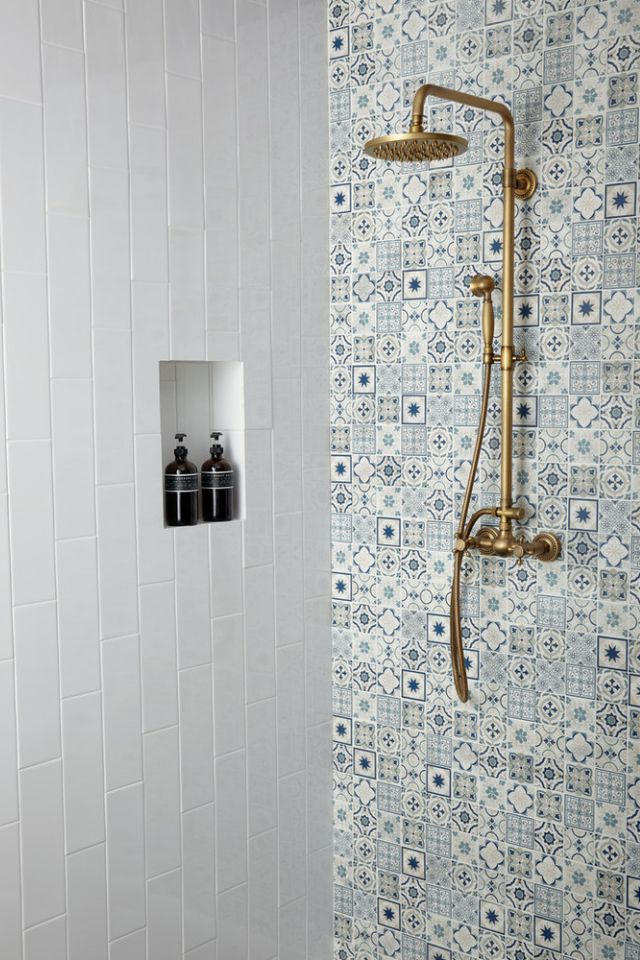 shower tile, Sublimity in Encaustic Mindful by Daltile