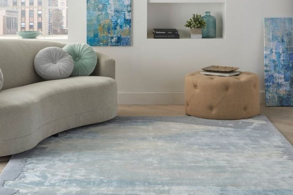Prismatic Area rug by Nourison in blue