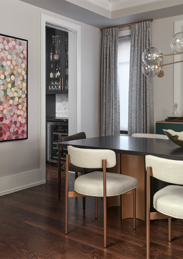 Kitchen Dining Table Design by Jessica Cinnamon Design Photography by Stephani Buchman